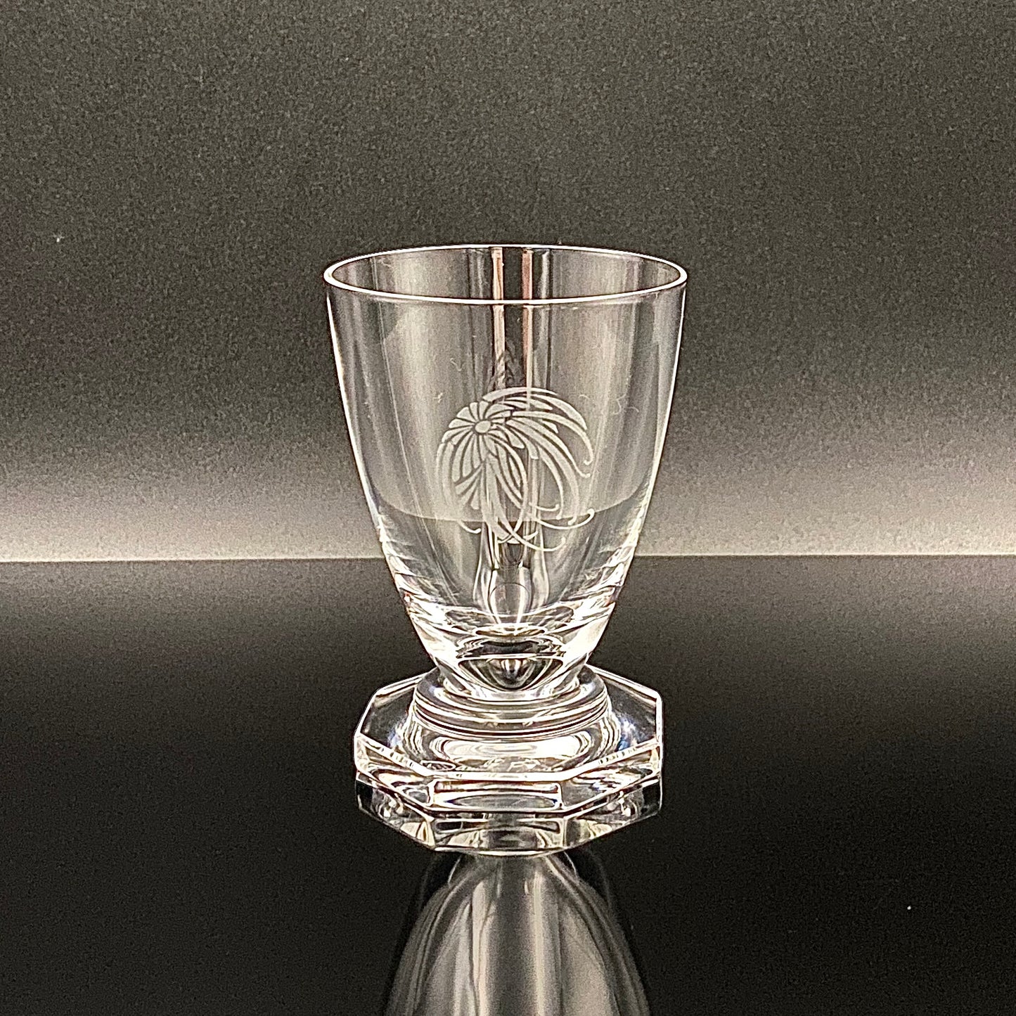 DAUM CRYSTAL(ドームクリスタル) Vette de Saison(ヴェット・ドゥ・セゾン) 花文彫刻 グラス6点セット #73