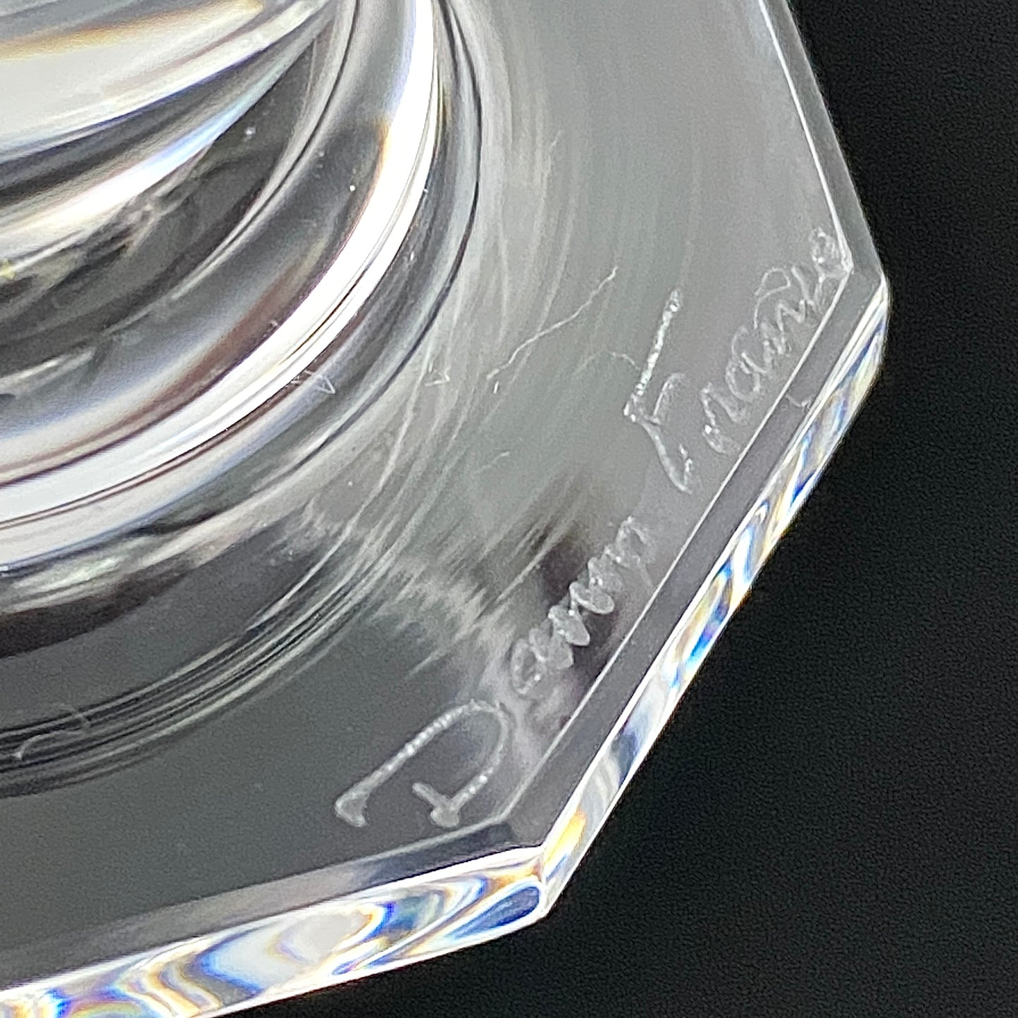 DAUM CRYSTAL(ドームクリスタル) Vette de Saison(ヴェット・ドゥ・セゾン) 花文彫刻 グラス6点セット #73