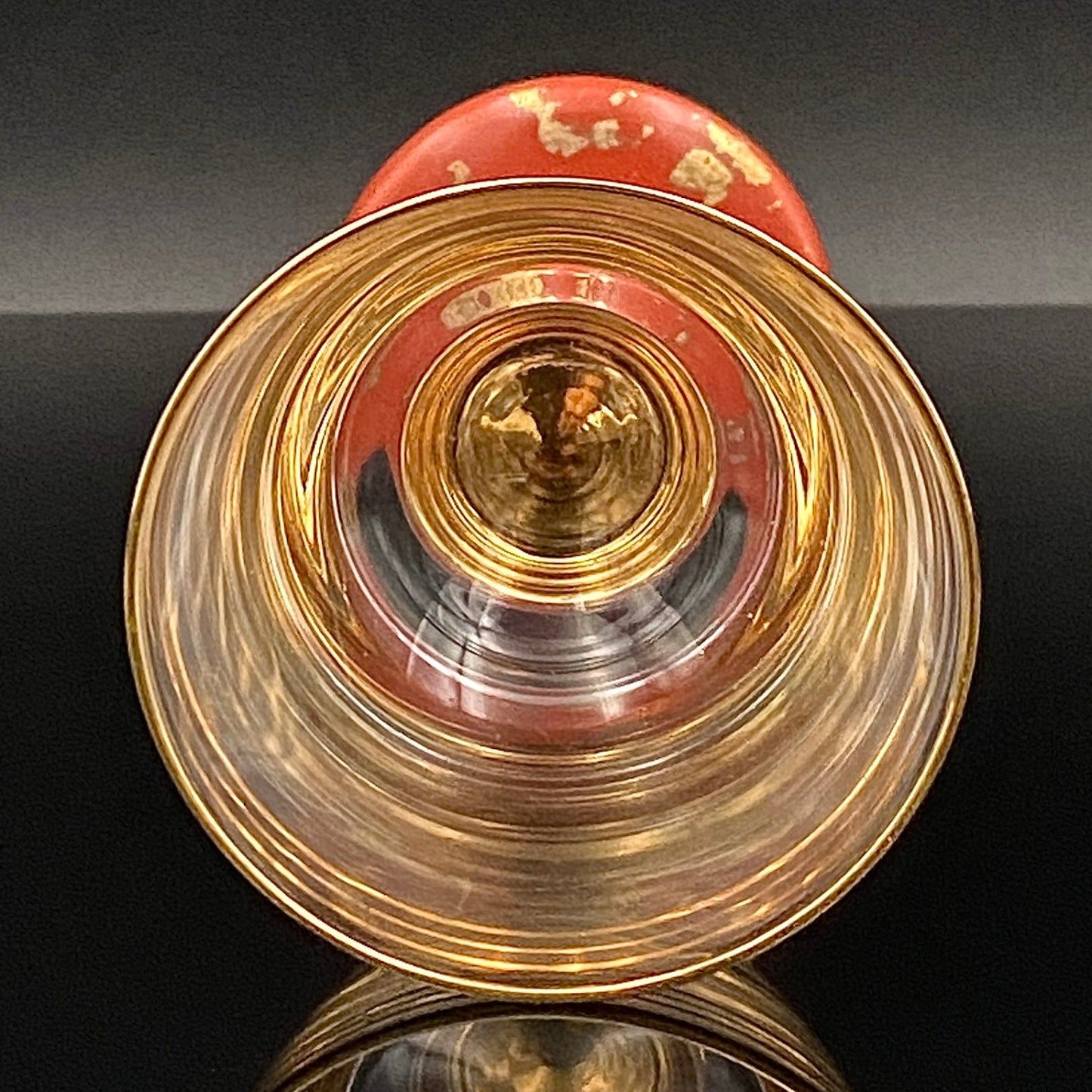 有田焼 南山窯 陶器とガラスの融合 馬上盃ペアセット #76