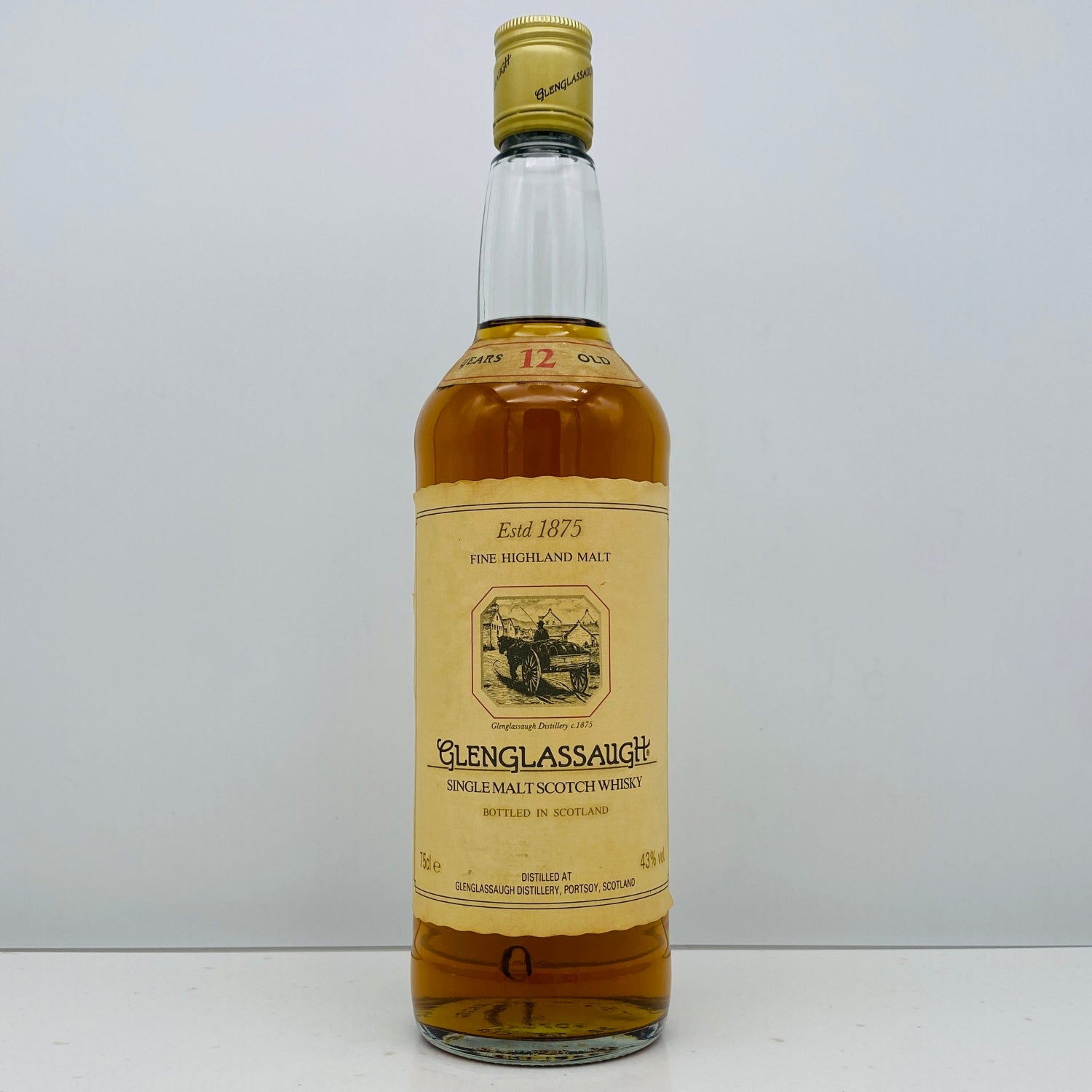 1990年代前半流通、グレングラッサ (Glenglassaugh) 12年、750ml、43