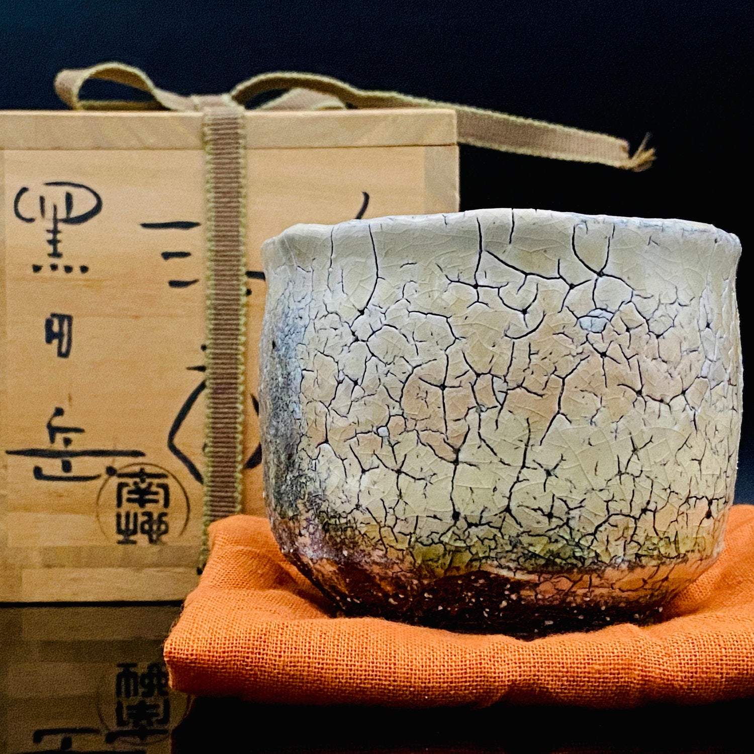 黒田 岳 作 緋襷 酒器 備前焼 洋酒用 ロックグラス #188 – Antique Liquor