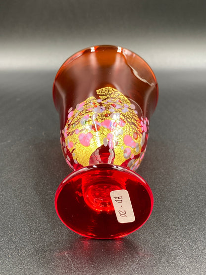 Koji Ishii Hand-blown Glass (Red Glass) #4