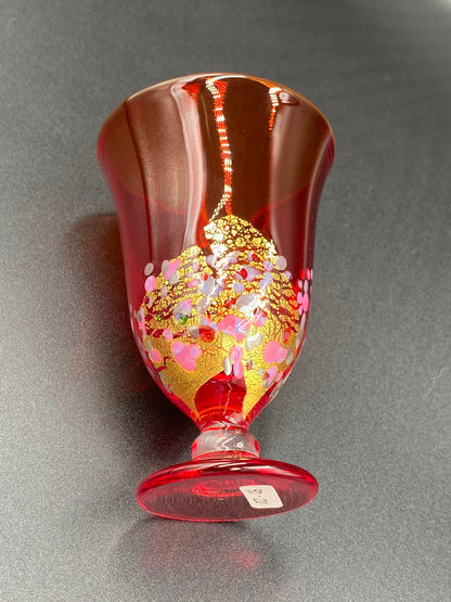 Koji Ishii Hand-blown Glass (Red Glass) #4
