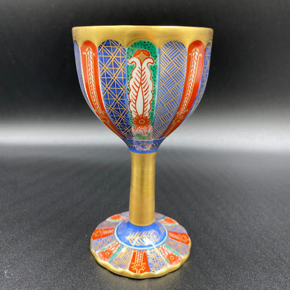Gold-dyed brocade pattern ceramic glass #8 by Hayashikuro