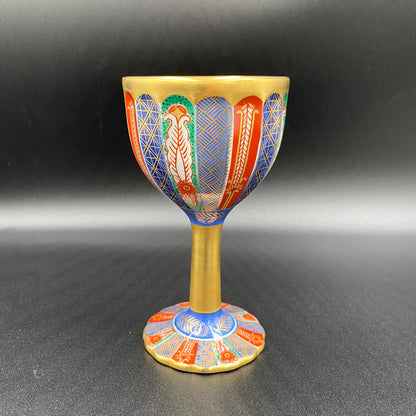Gold-dyed brocade pattern ceramic glass #8 by Hayashikuro
