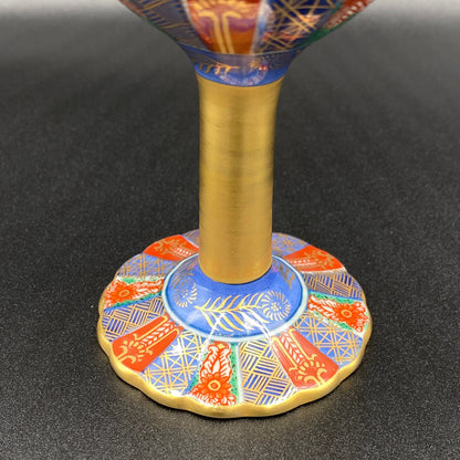 Gold-dyed brocade pattern ceramic glass #8 by Hayashikuro