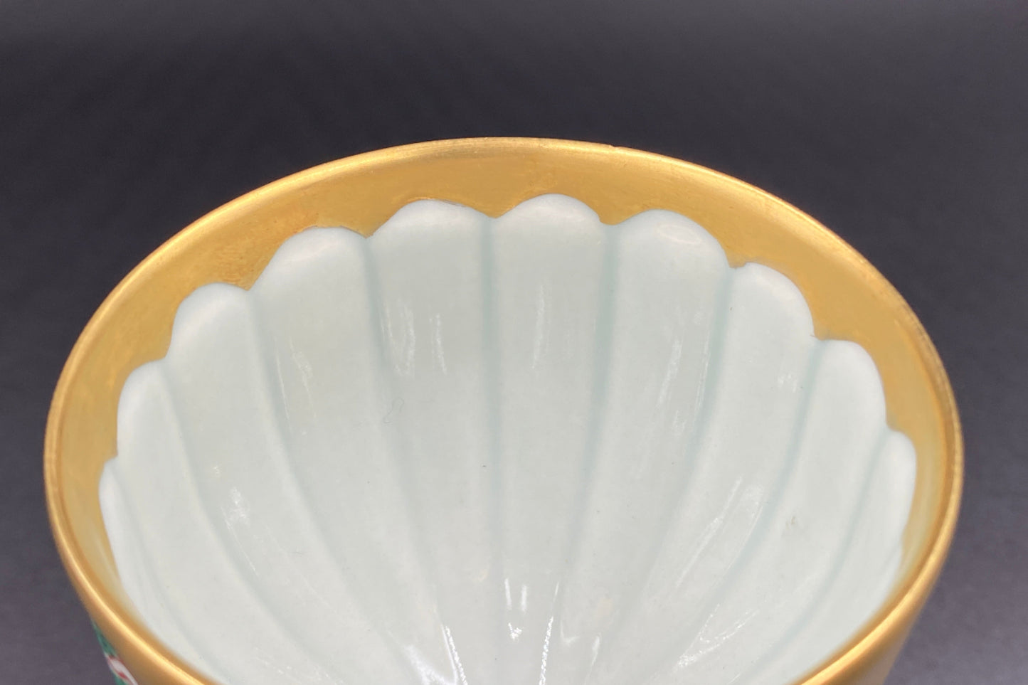 Gold-dyed brocade pattern ceramic glass #8 by Hayashikuro