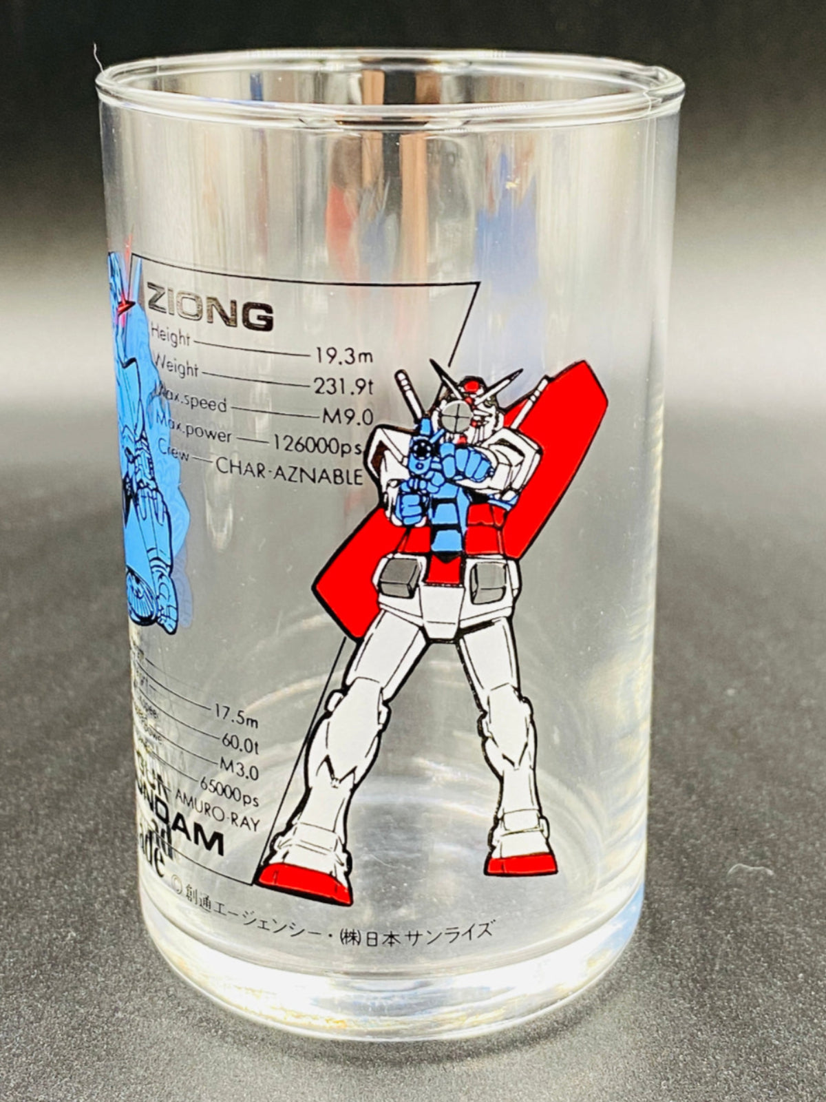 Suntory Ade First Generation Gundam Mobile Suit Glass 5-piece set Box Damage Warning #12