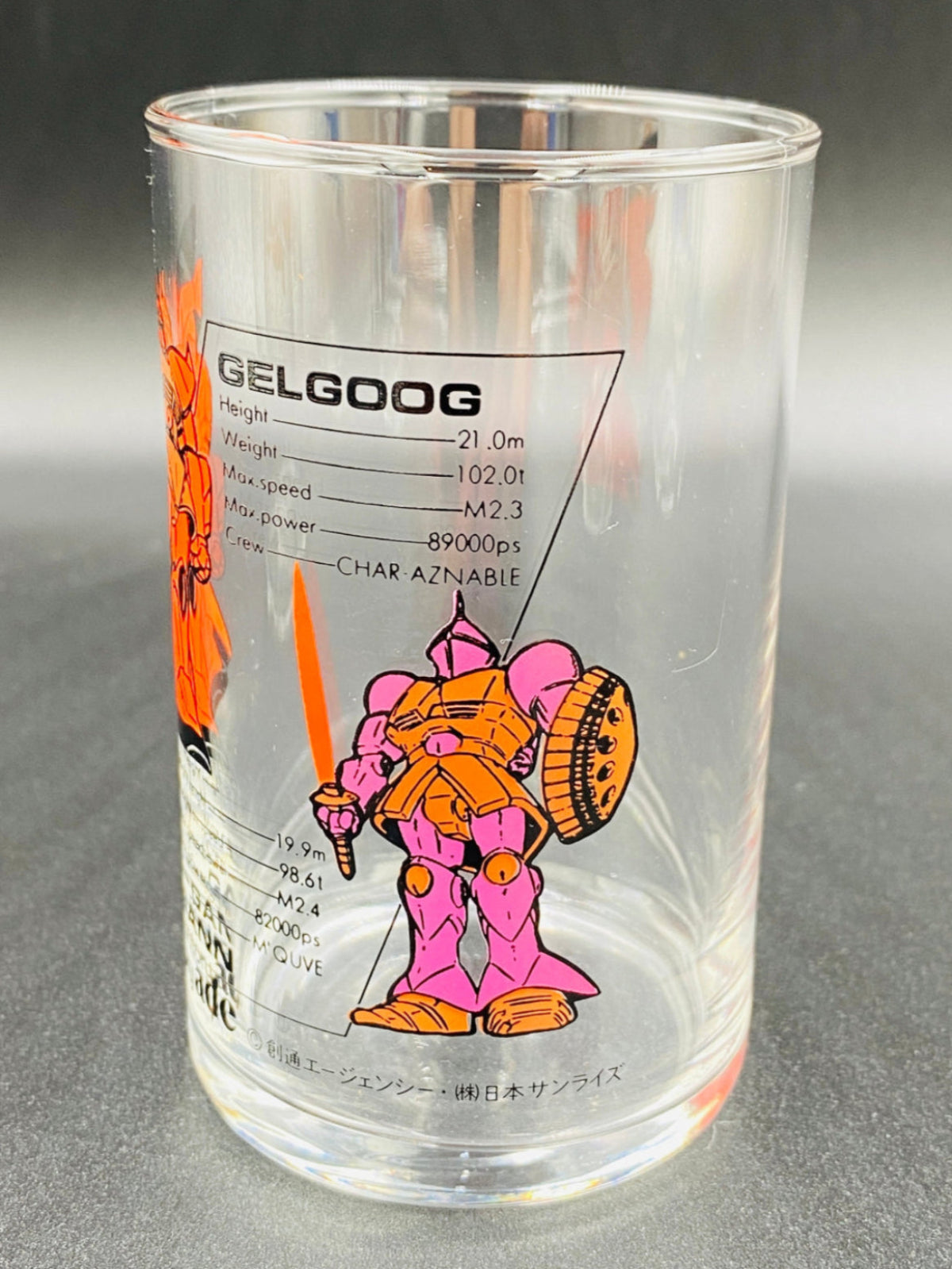 Suntory Ade First Generation Gundam Mobile Suit Glass 5-piece set Box Damage Warning #12