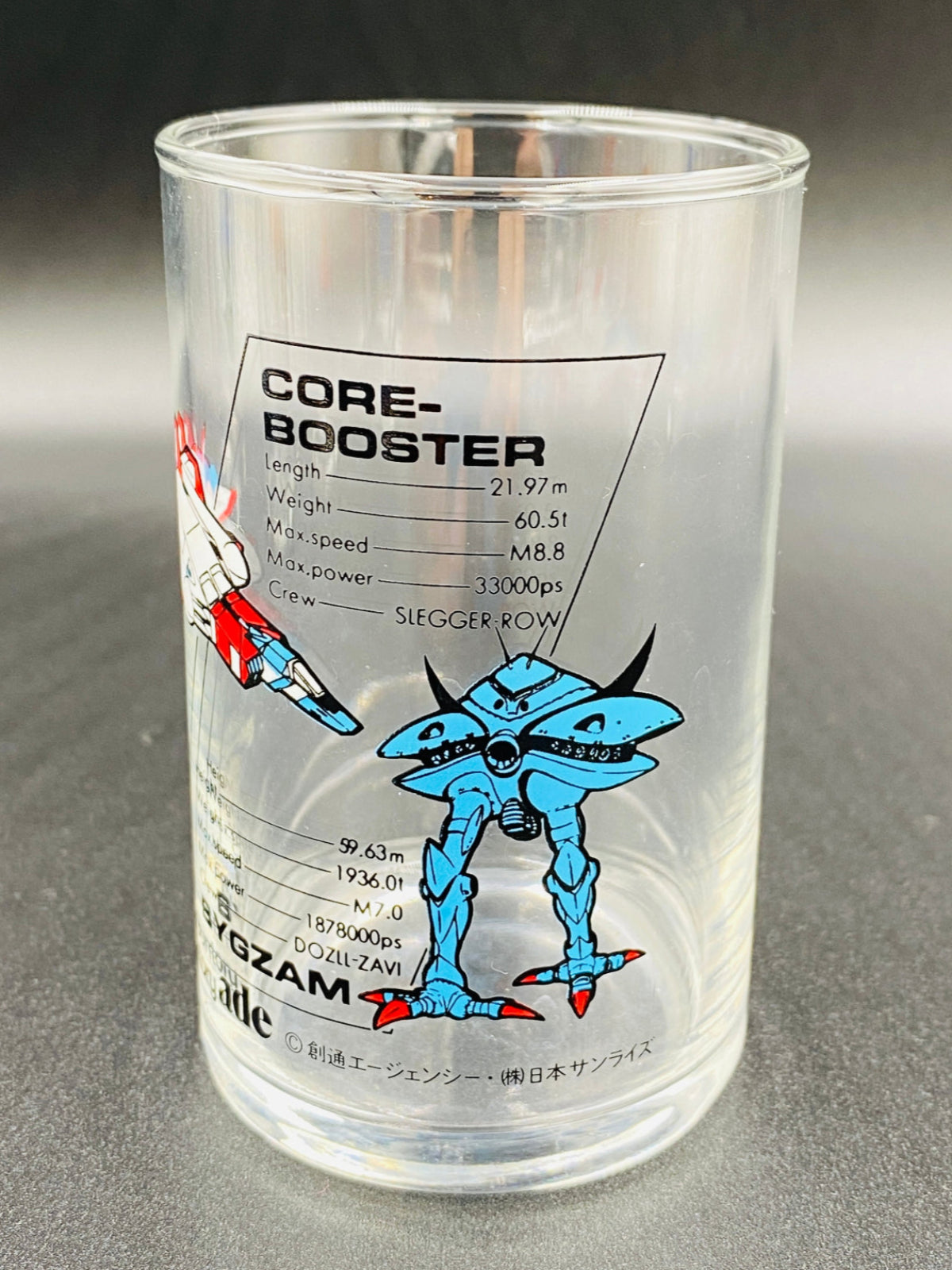Suntory Ade First Generation Gundam Mobile Suit Glass 5-piece set Box Damage Warning #12