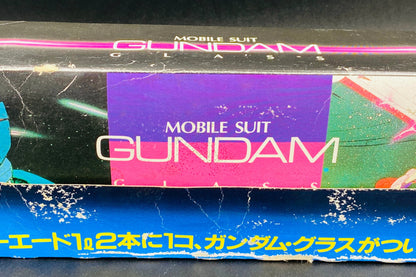 Suntory Ade First Generation Gundam Mobile Suit Glass 5-piece set Box Damage Warning #12