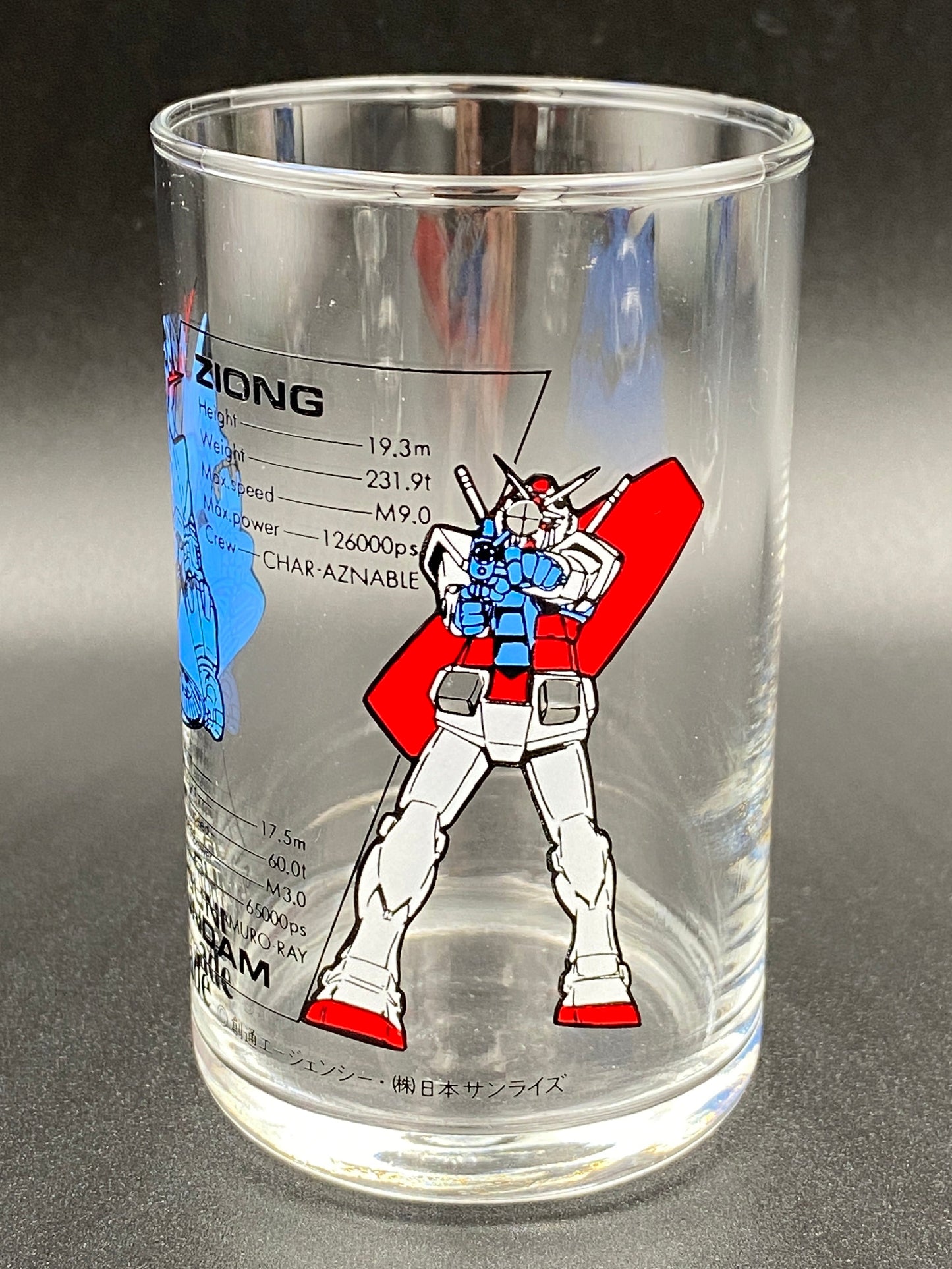 Suntory Ade First Generation Gundam Mobile Suit Glass 5-piece set Box Damage Warning #12