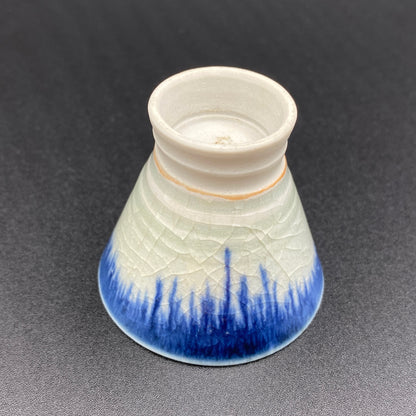 良高作 幸巳の盃 雨降り文 陶器グラス ショットグラス #13