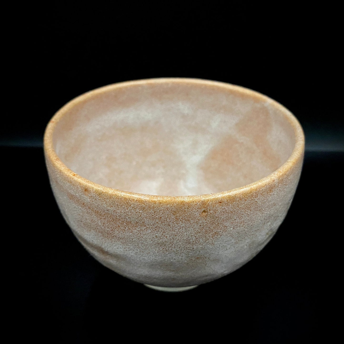 爱知县指定无形文化财保持者 师从北大路鲁山人 大江文象（Oe Bunsho） 作 濑户烧 红霜斑 夕雁茶碗 威士忌杯 #343