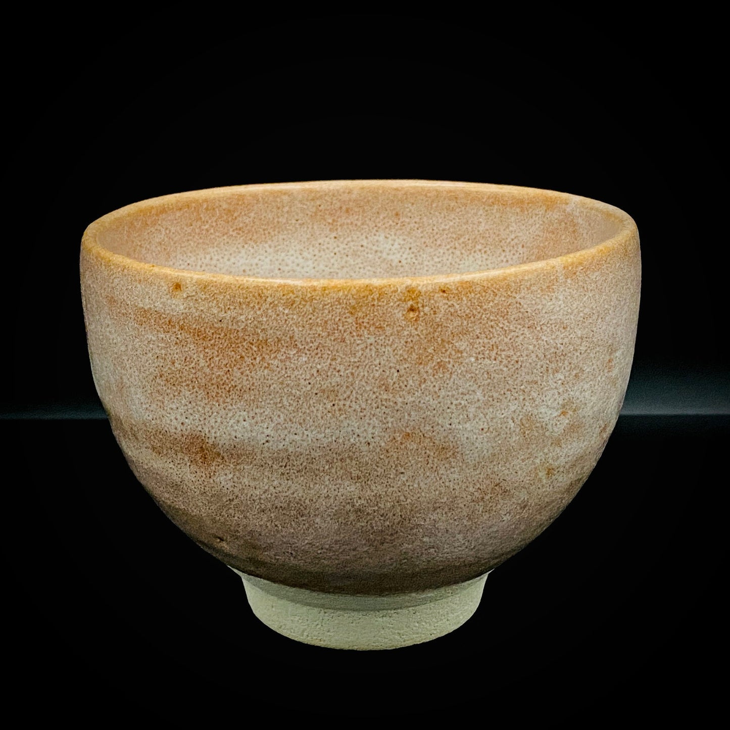 爱知县指定无形文化财保持者 师从北大路鲁山人 大江文象（Oe Bunsho） 作 濑户烧 红霜斑 夕雁茶碗 威士忌杯 #343