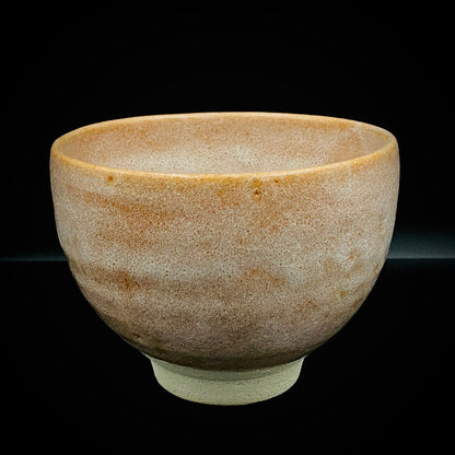 爱知县指定无形文化财保持者 师从北大路鲁山人 大江文象（Oe Bunsho） 作 濑户烧 红霜斑 夕雁茶碗 威士忌杯 #343