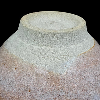 爱知县指定无形文化财保持者 师从北大路鲁山人 大江文象（Oe Bunsho） 作 濑户烧 红霜斑 夕雁茶碗 威士忌杯 #343