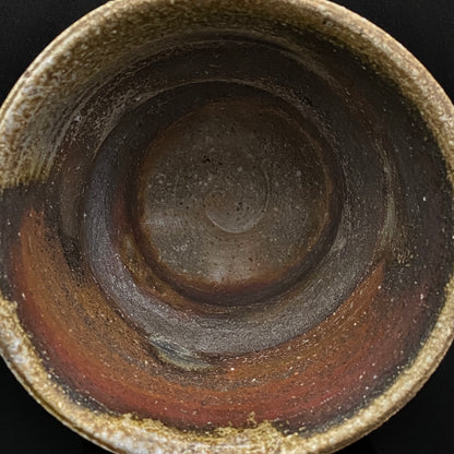 風来窯二代目 備前焼作家 森 大雅 作 無釉焼締窯変自由杯 酒器 ぐい呑み ロックグラス #322