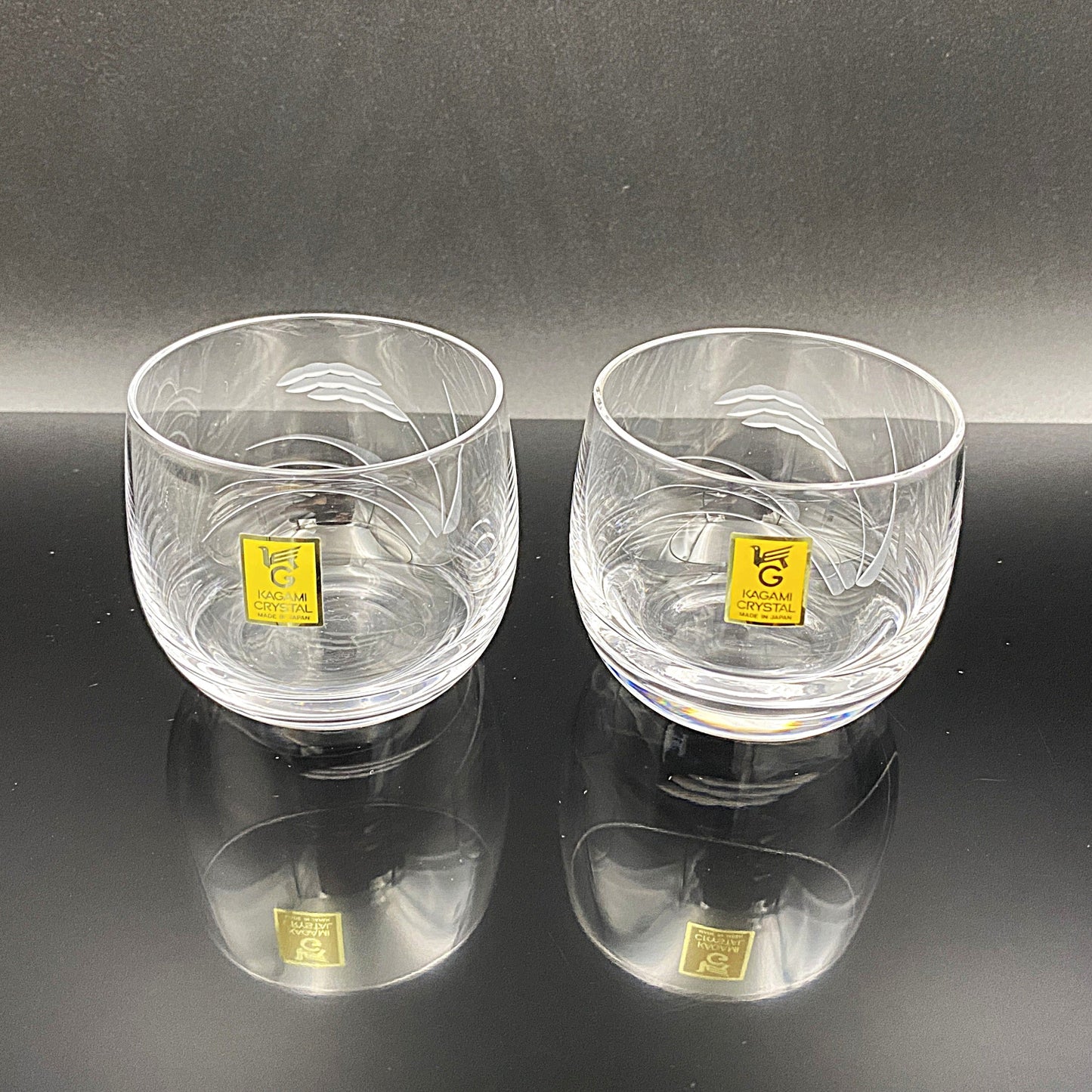 カガミクリスタル ぐい吞み ショットグラス２点セット #29