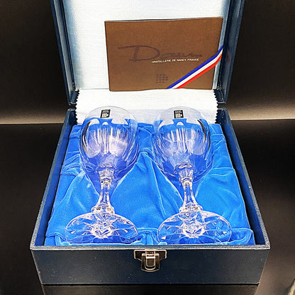 DAUM（ドーム）クリスタル Chinon（シノン）モデル 白ワイングラス２点セット #31