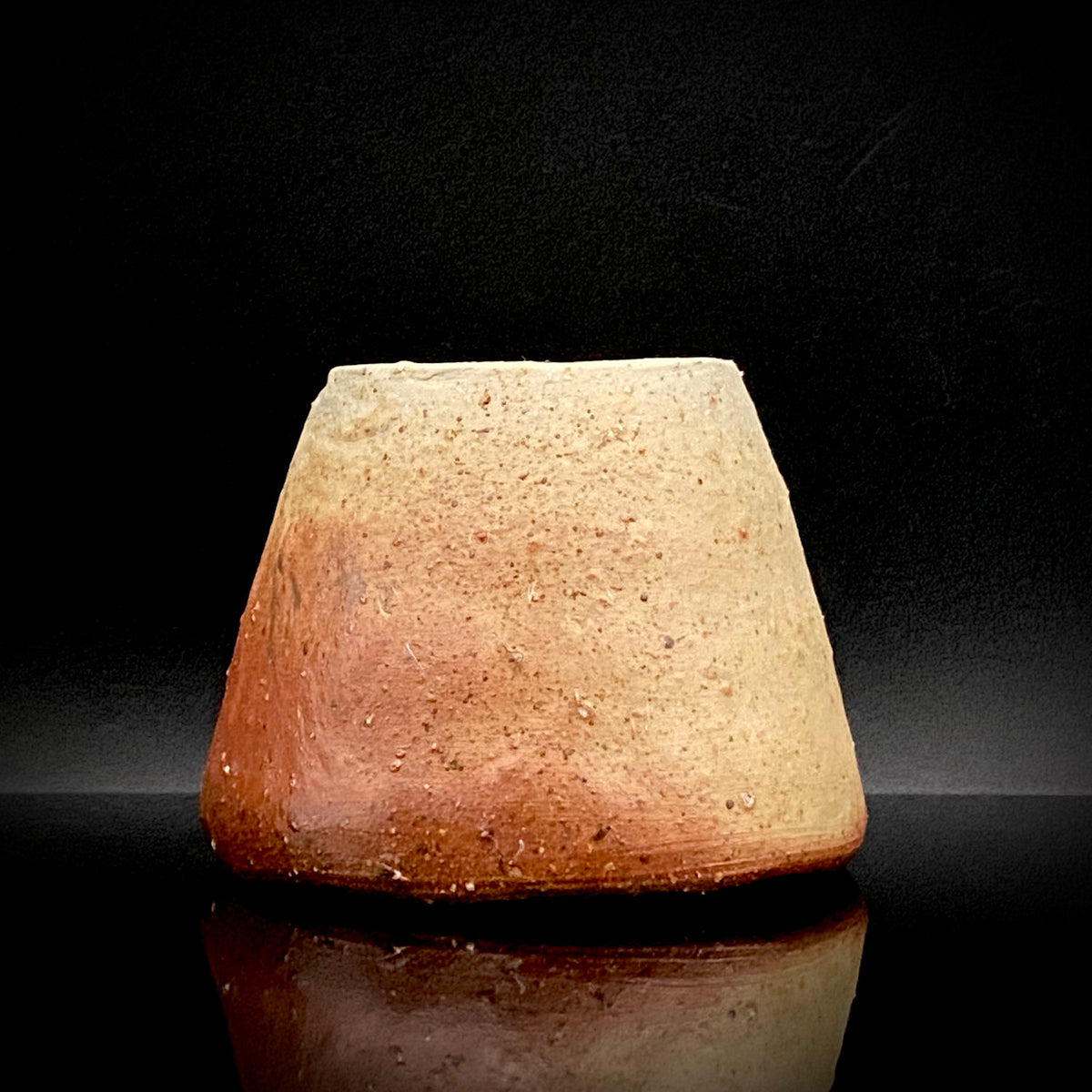 備前焼伝統工芸士 寒風穴窯 築窯作品 小林 秀二 作 無釉焼締緋色備前酒杯 和の洋酒杯 #350