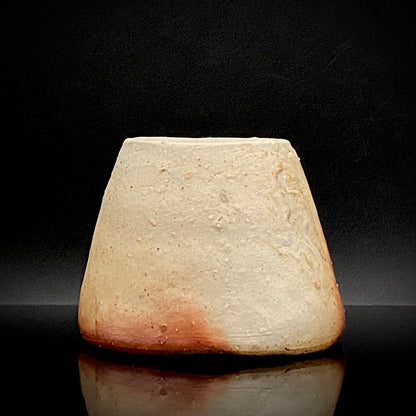 備前焼伝統工芸士 寒風穴窯 築窯作品 小林 秀二 作 無釉焼締緋色備前酒杯 和の洋酒杯 #350