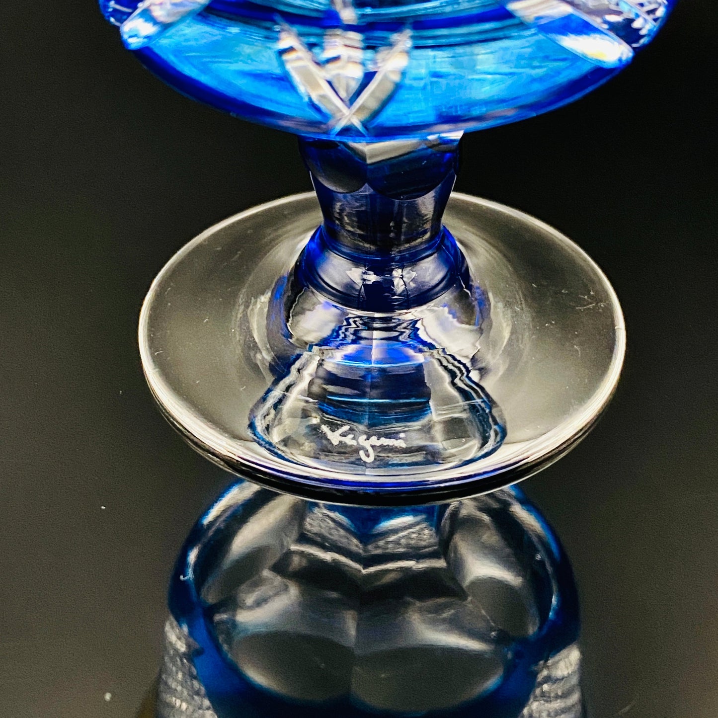 カガミクリスタル 江戸切子 ペア懐石盃 テイスティンググラス ２点セット #24