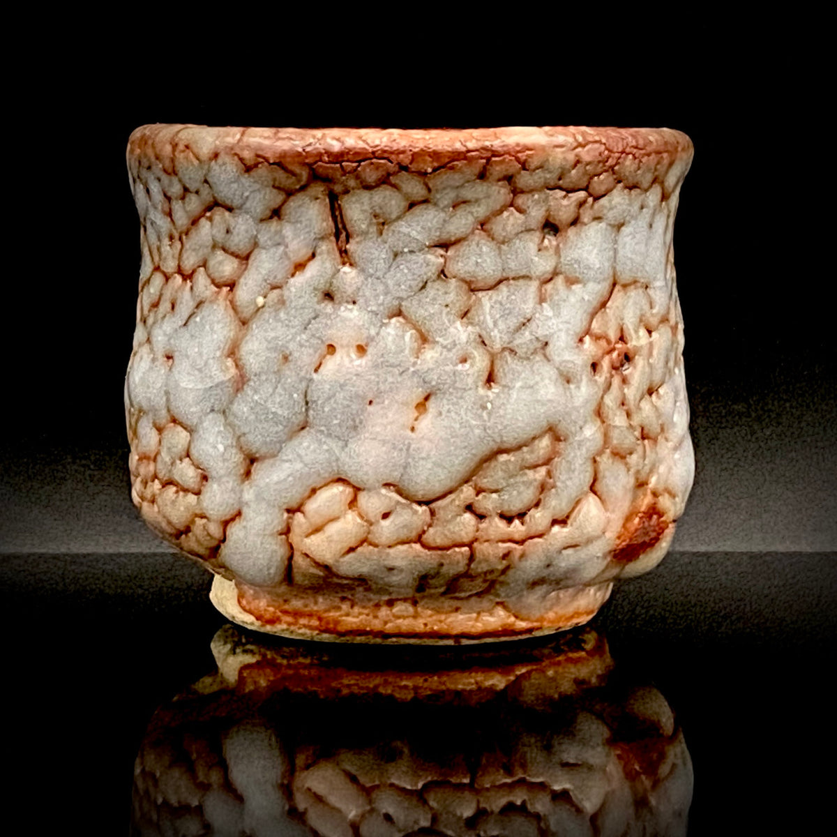 土岐市指定無形文化財保持者 皇室献上窯 陽山窯 水野 澤三 作 鼠志野ぐい呑 和のショットグラス #353