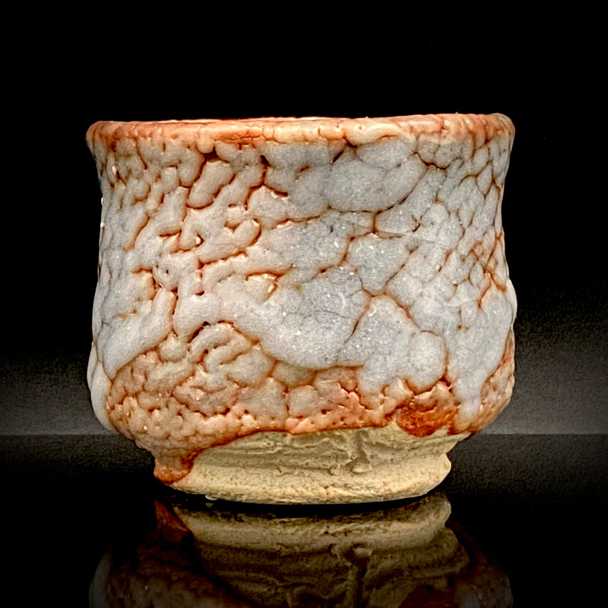 土岐市指定無形文化財保持者 皇室献上窯 陽山窯 水野 澤三 作 鼠志野ぐい呑 和のショットグラス #353
