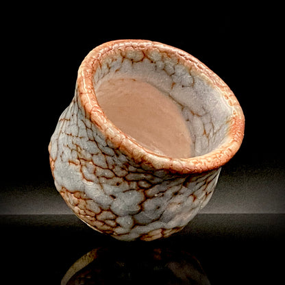 土岐市指定無形文化財保持者 皇室献上窯 陽山窯 水野 澤三 作 鼠志野ぐい呑 和のショットグラス #353