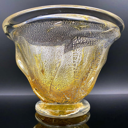 壹谷 旭 作 手吹き硝子 アイスボウル（Ice Bowl） 氷カップ 金銀彩 #34