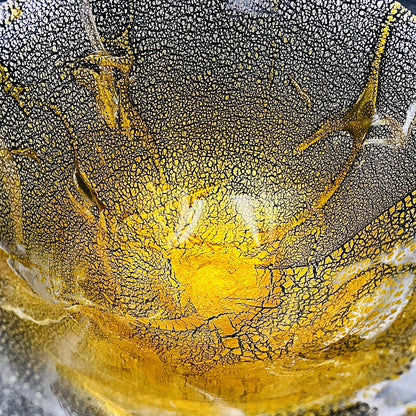 壹谷 旭 作 手吹き硝子 アイスボウル（Ice Bowl） 氷カップ 金銀彩 #34