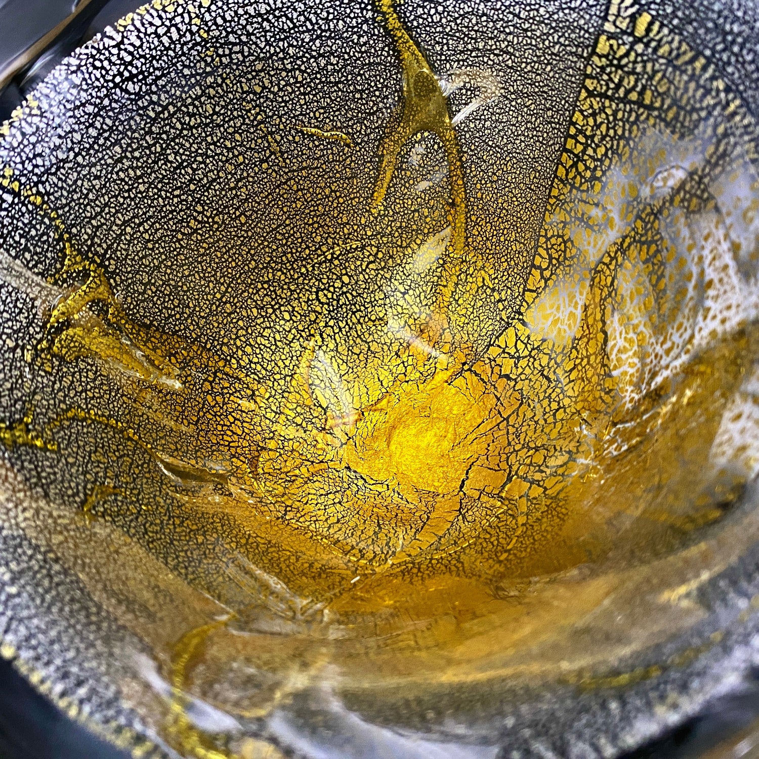 壹谷 旭 作 手吹き硝子 アイスボウル（Ice Bowl） 氷カップ 金銀彩 #34