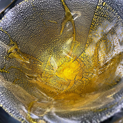 壹谷 旭 作 手吹き硝子 アイスボウル（Ice Bowl） 氷カップ 金銀彩 #34