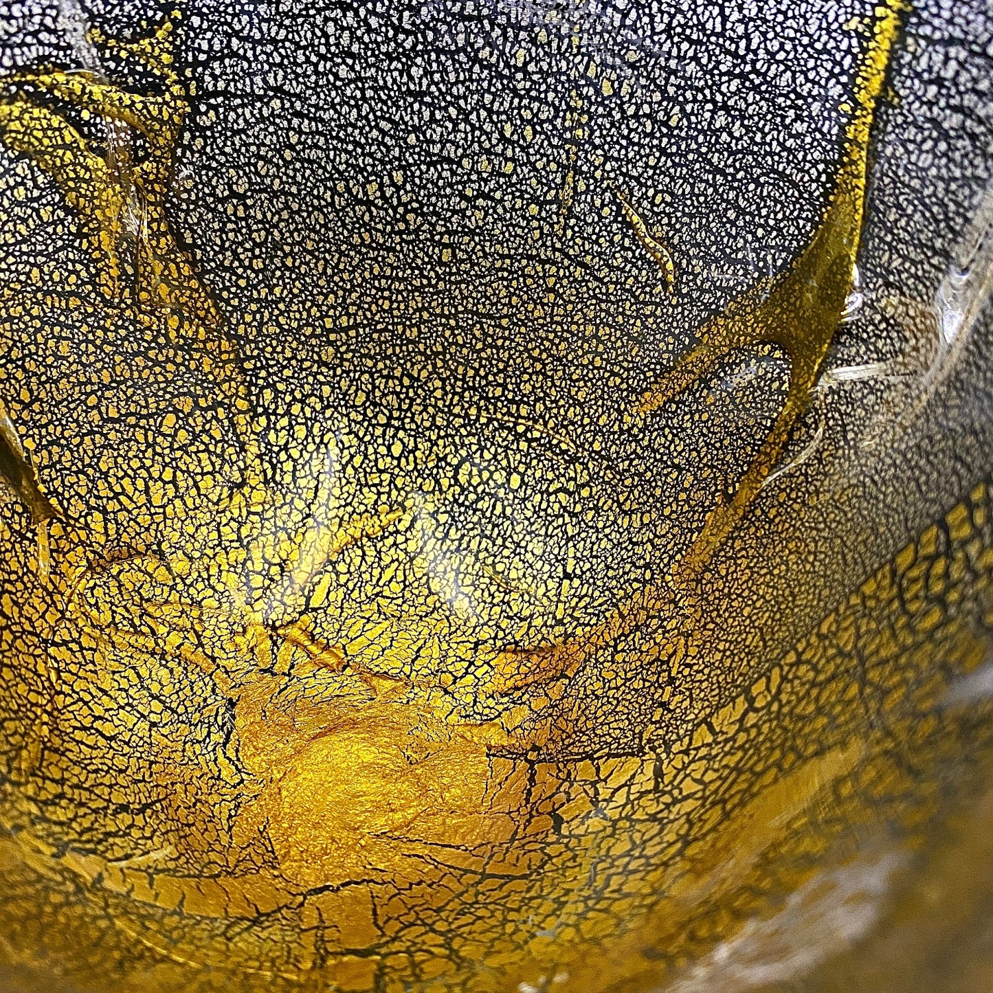 壹谷 旭 作 手吹き硝子 アイスボウル（Ice Bowl） 氷カップ 金銀彩 #34