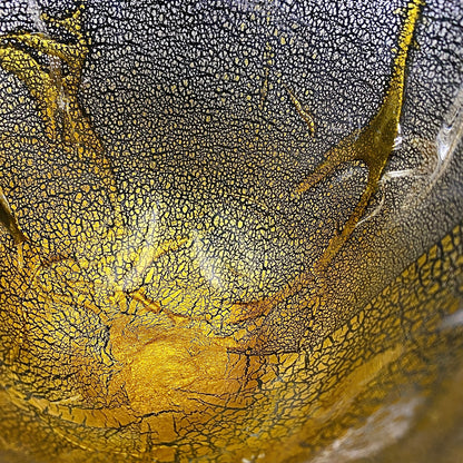 壹谷 旭 作 手吹き硝子 アイスボウル（Ice Bowl） 氷カップ 金銀彩 #34