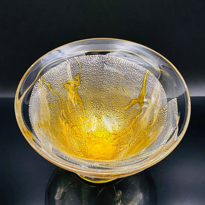 壹谷 旭 作 手吹き硝子 アイスボウル（Ice Bowl） 氷カップ 金銀彩 #34