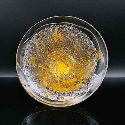 壹谷 旭 作 手吹き硝子 アイスボウル（Ice Bowl） 氷カップ 金銀彩 #34