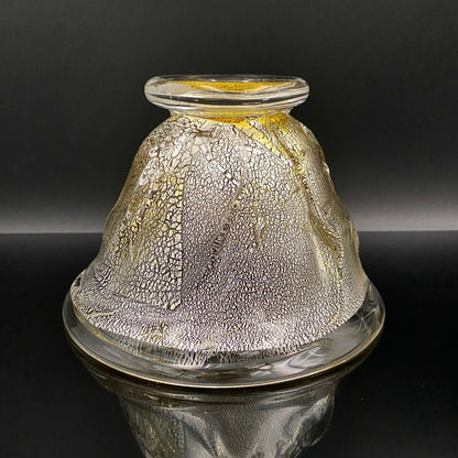 壹谷 旭 作 手吹き硝子 アイスボウル（Ice Bowl） 氷カップ 金銀彩 #34