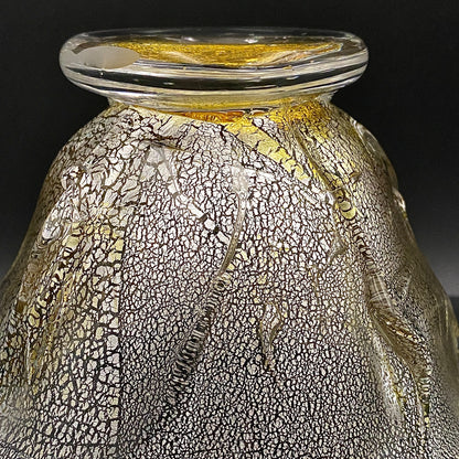 壹谷 旭 作 手吹き硝子 アイスボウル（Ice Bowl） 氷カップ 金銀彩 #34