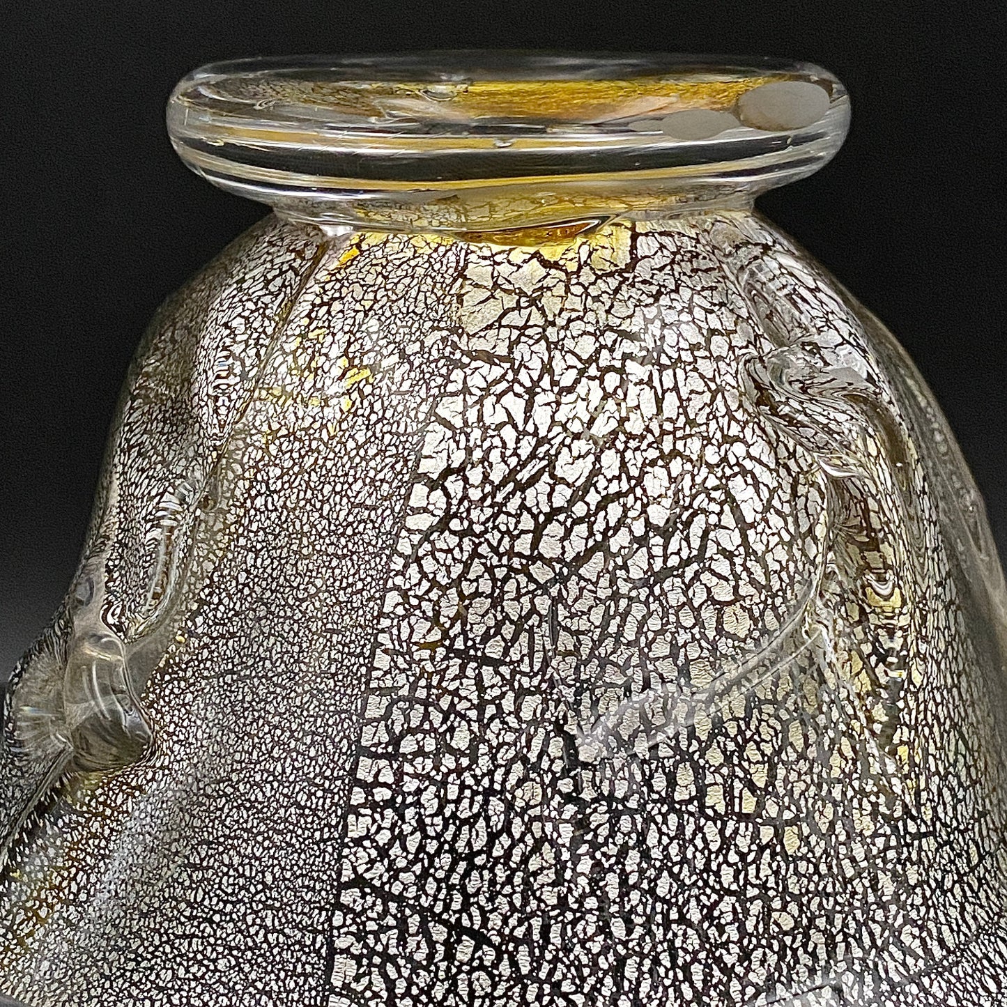 壹谷 旭 作 手吹き硝子 アイスボウル（Ice Bowl） 氷カップ 金銀彩 #34