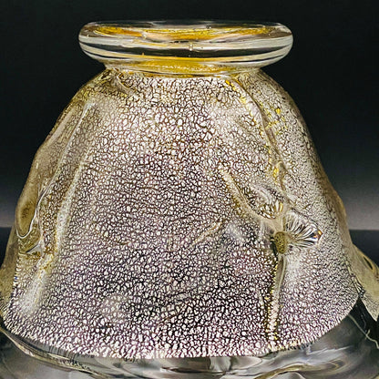 壹谷 旭 作 手吹き硝子 アイスボウル（Ice Bowl） 氷カップ 金銀彩 #34