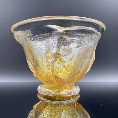 壹谷 旭 作 手吹き硝子 アイスボウル（Ice Bowl） 氷カップ 金銀彩 #34