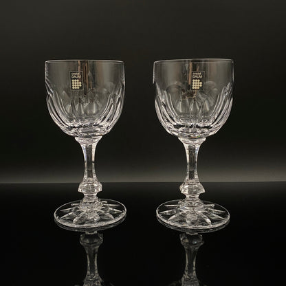 DAUM（ドーム）クリスタル Chinon（シノン）モデル 白ワイングラス２点セット #33