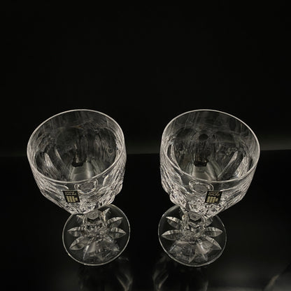 DAUM（ドーム）クリスタル Chinon（シノン）モデル 白ワイングラス２点セット #33