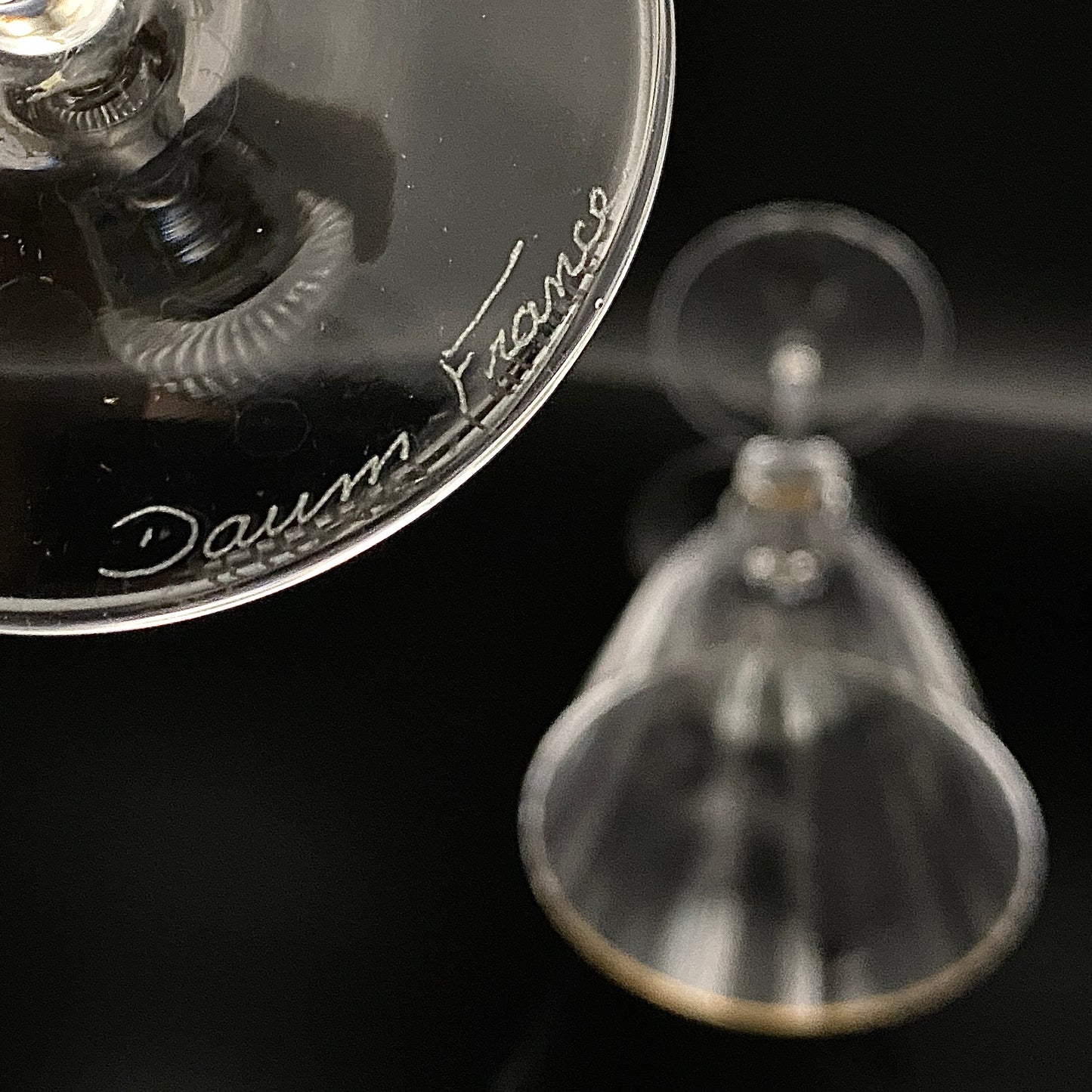 DAUM（ドーム）クリスタル Venezia（ヴェネツィア）モデル ワイングラス２点セット #32