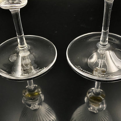 DAUM（ドーム）クリスタル Venezia（ヴェネツィア）モデル ワイングラス２点セット #32