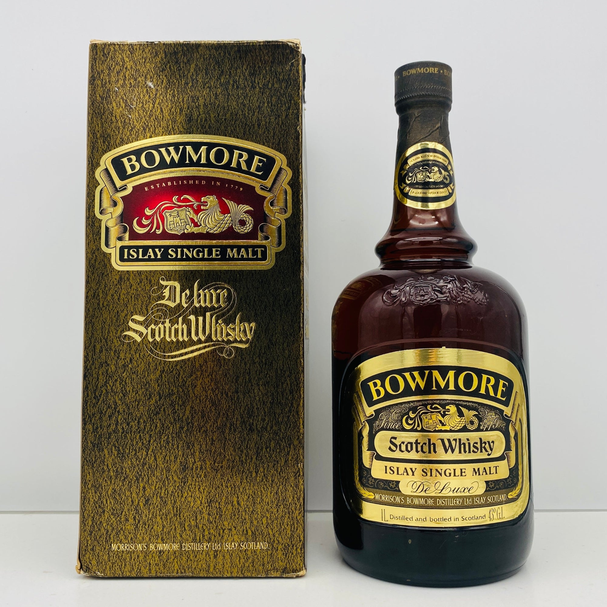 1979年以降流通、ボウモア（BOWMORE）デラックス（DELUX）1,000ml, 43