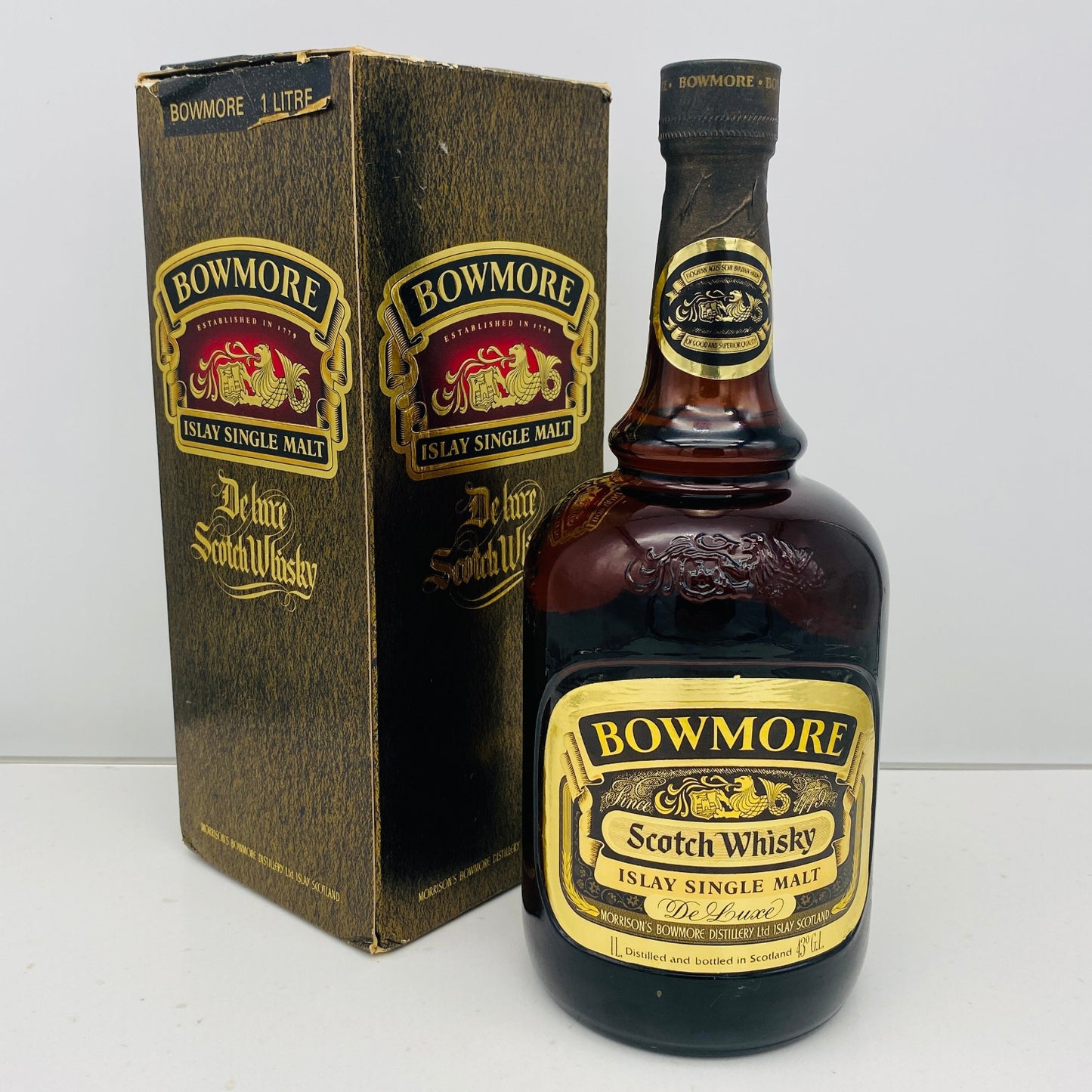 1979年以降流通、ボウモア（BOWMORE）デラックス（DELUX）1,000ml, 43% #38