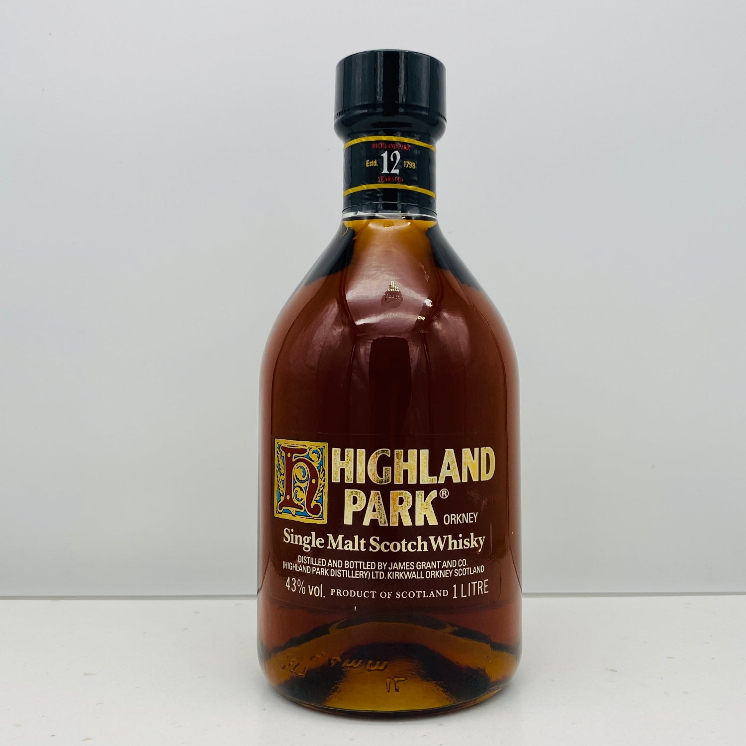 1980年以降流通、ハイランドパーク（HIGHLAND PARK）12年、1,000ml、43